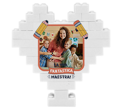 Mattoncini puzzle cuore Fantastica maestra