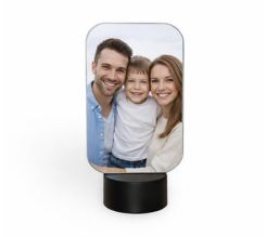 lampada led con foto di famiglia