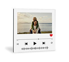 Foto su Legno Moderno con grafica playlist