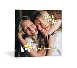 Foto su Legno Moderno grafica super mamma