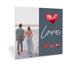Stampa su forex grafica Love laterale personalizzabile