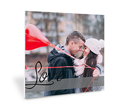 Stampa su forex grafica Love semplice personalizzabile