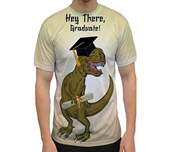 Maglia a campo pieno personalizzata con foto divertente laurea