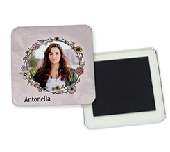 magnete da frigo quadrato segnaposto per tavolo matrimonio