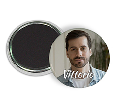 magnete da frigo rotondo segnaposto per matrimonio