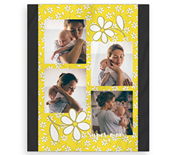 Coperta matrimoniale per la festa della mamma con grafica margherite