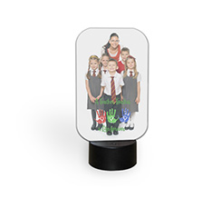 Lampada Led Grafica maestra mani colorate
