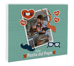 Mattoncini puzzle con grafica Buona festa del papà