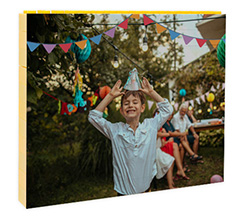 Mattoncini puzzle grafica Festoni per compleanno