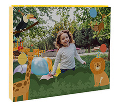 Mattoncini puzzle grafica Giungla in festa