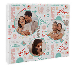 Mattoncini puzzle grafica Love tre cerchi