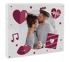 Mattoncini puzzle grafica San Valentino Love Elements
