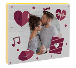 Mattoncini puzzle grafica San Valentino Love Elements