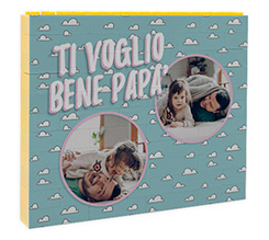 Mattoncini puzzle grafica per la festa del papà