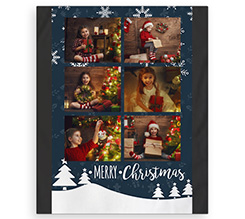 Coperta matrimoniale con foto e grafica Merry Christmas