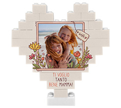 Puzzle mattoncini cuore Ti voglio tanto bene Mamma