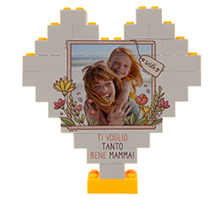 Puzzle mattoncini cuore Ti voglio tanto bene Mamma