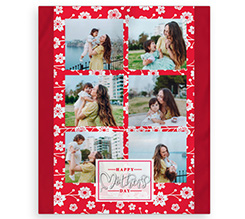 Coperta matrimoniale con foto per la festa della mamma