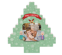Mattoncini puzzle albero Nonni con renna