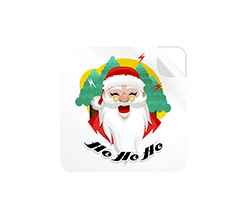 Adesivi quadrati piccoli ho ho ho