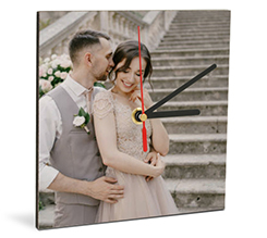 orologio quadrato in legno regali per gli sposi