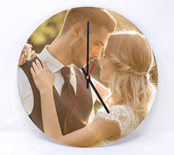 orologio rotondo in plexiglass regalo per matrimonio