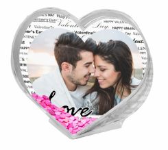 palla di neve cuore grafica black words