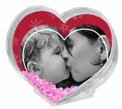 palla di neve cuore grafica red christmas