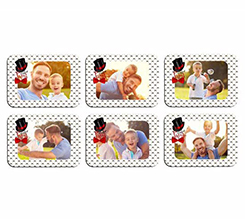 Calamita rettangolare papà Pack da 6