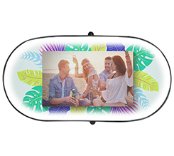 Parasole parabrezza personalizzato con foto e grafica foglie colorate