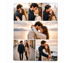 coperta personalizzata con foto di coppia