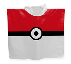 Poncho in spugna per bambino con Poke ball