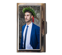 Portabigliettini da visita personalizzati con foto laurea