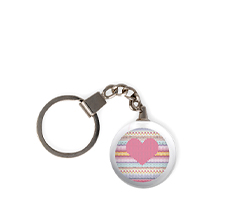 Portachiavi Tondo Cristallo - Soft Heart