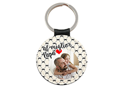 Portachiavi personalizzato con grafica miglior papà