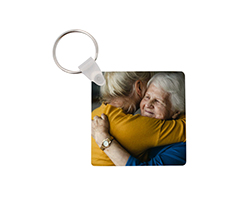 portachiavi quadrato in legno