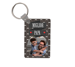 Portachiavi in Masonite Rettangolare Miglior papà