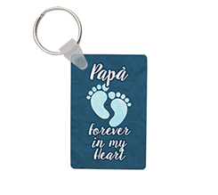 Portachiavi rettangolare con grafica per il papà