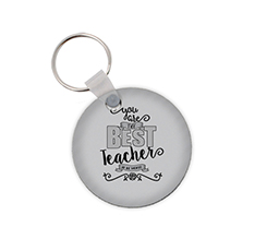 Portachiavi rotondo in legno migliore maestra