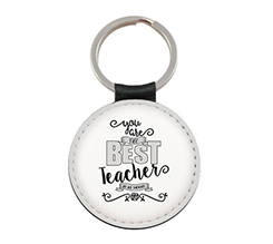 portachiavi rotondo in pelle migliore maestra