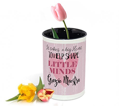 portafiori per maestra little minds