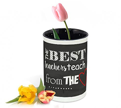 portafiori con grafica migliore maestra