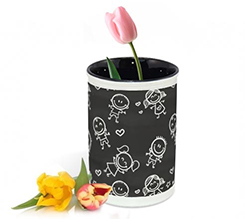 portafiori per maestre texture bimbi