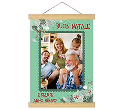 Poster con support in legno Buon Natale