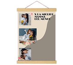 Poster con supporti in legno Mamma migliore del mondo
