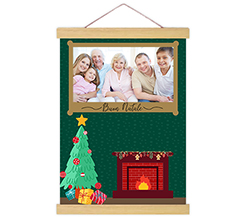 Poster con supporti in legno Quadro natalizio