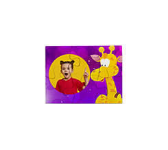 La grafica con giraffa per il puzzle magnetico