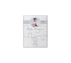 Puzzle magnetico con grafica religiosa grigia