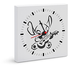 Orologio su tela Quadrante con indici