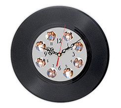 Orologio da parete in vinile Collage cerchi